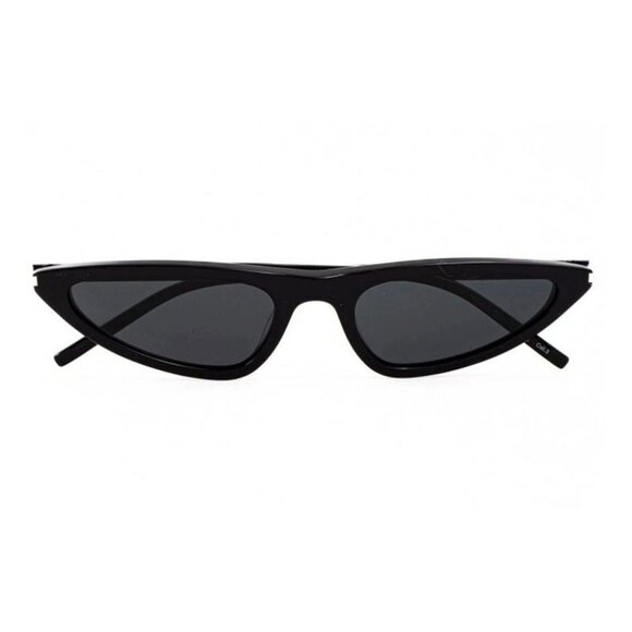 NEW SL703 001 SAINT LAURENT SUNGLASSES WOMEN BLACK OVAL EYEWEAR SL 703 001 - Picture 3 of 6